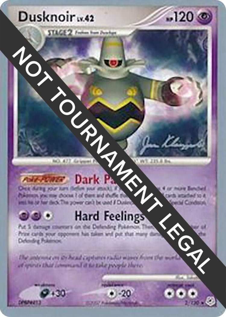 Image for Dusknoir - 2008 (Jason Klaczynski) (World Championship Decks) (2/130) - Pokemon