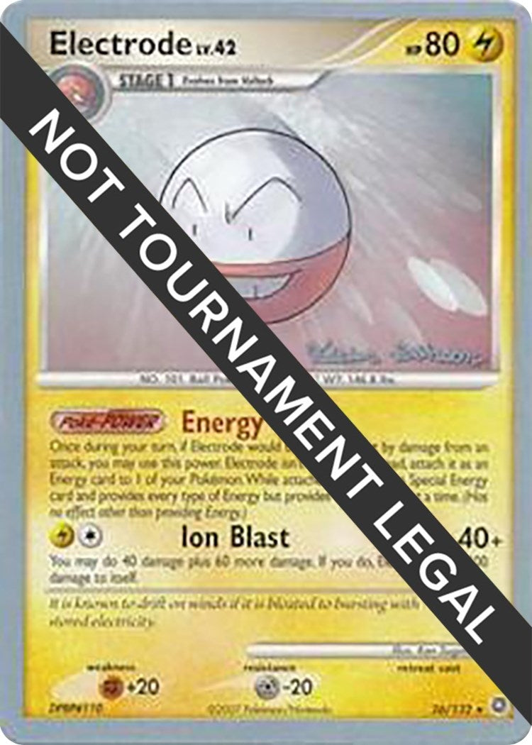 Image for Electrode - 2008 (Tristan Robinson) (World Championship Decks) (26/132) - Pokemon
