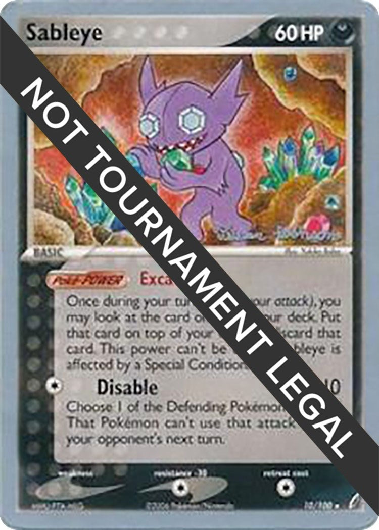 Image for Sableye - 2008 (Tristan Robinson) (World Championship Decks) (10/100) - Pokemon