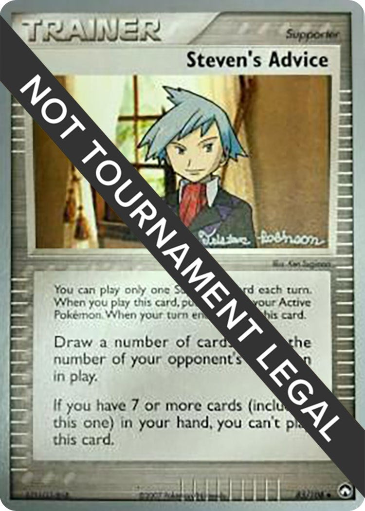Image for Steven's Advice - 2008 (Tristan Robinson) (World Championship Decks) (83/108) - Pokemon