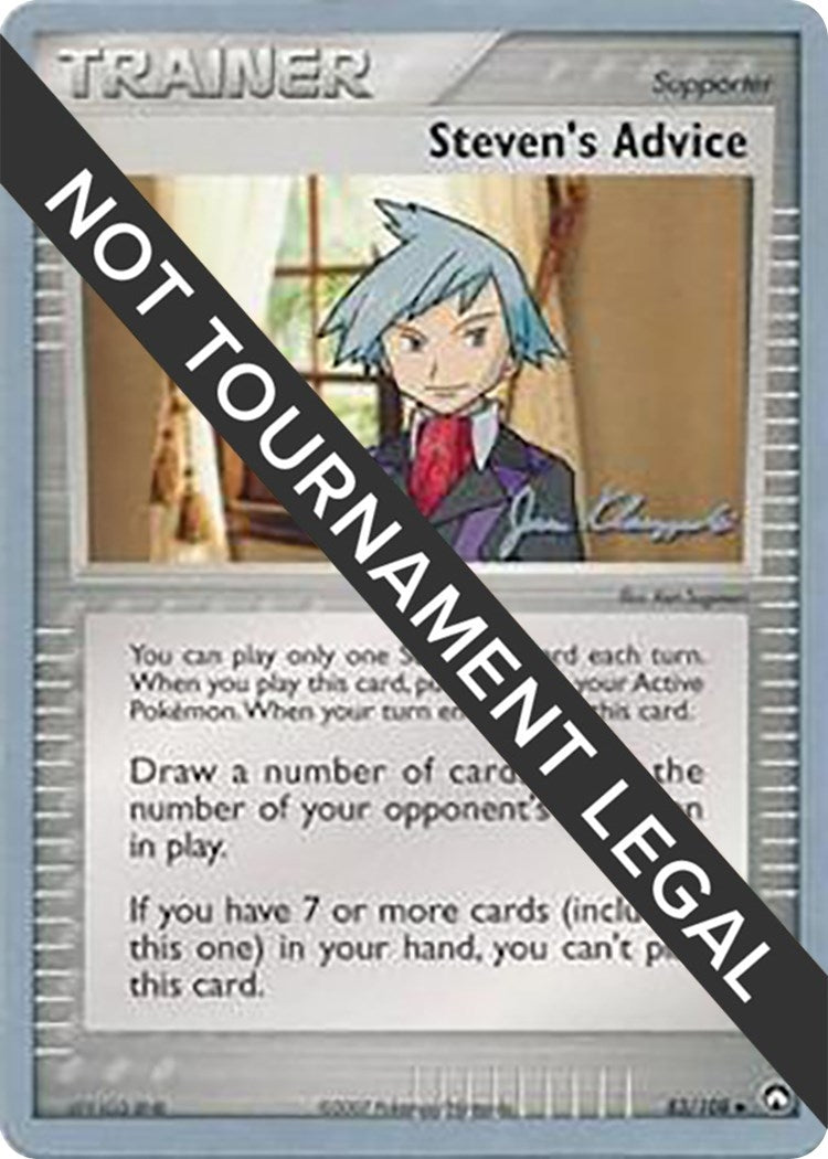 Image for Steven's Advice - 2008 (Jason Klaczynski) (World Championship Decks) (83/108) - Pokemon