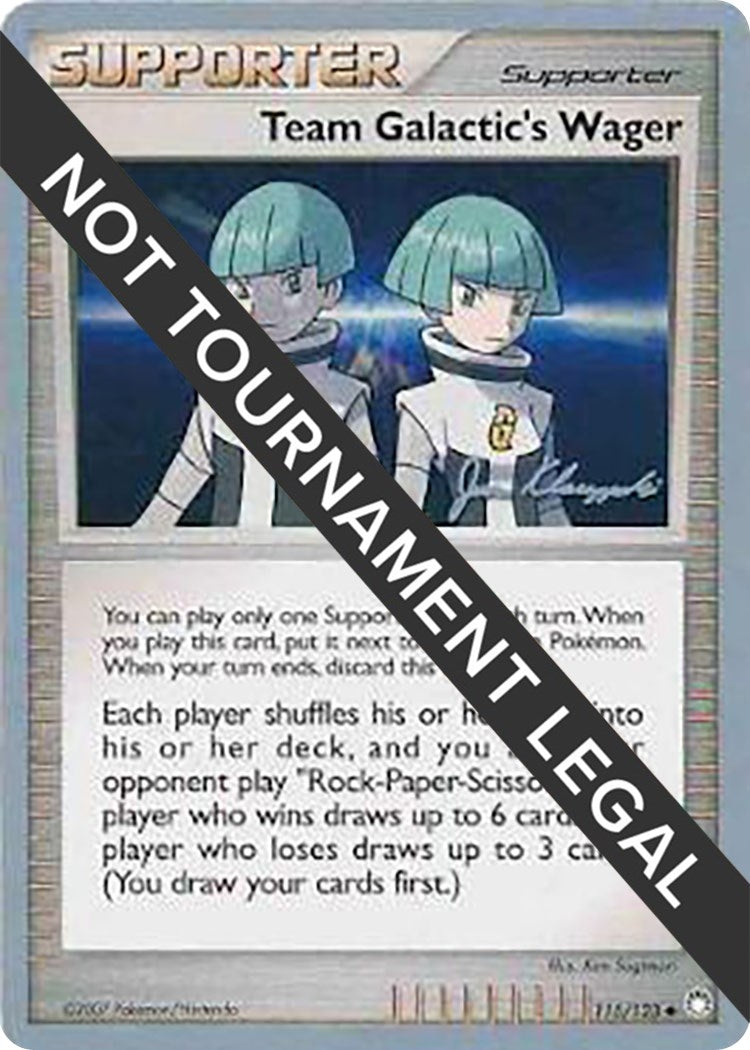 Image for Team Galactic's Wager - 2008 (Jason Klaczynski) (World Championship Decks) (115/123) - Pokemon