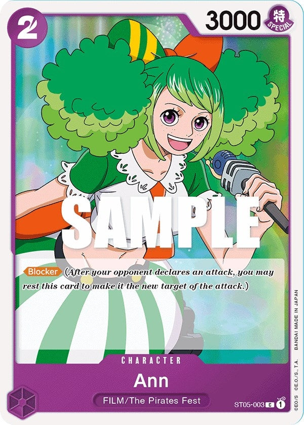 Image for Ann (Starter Deck 5: Film Edition) (ST05-003) - One Piece Card Game