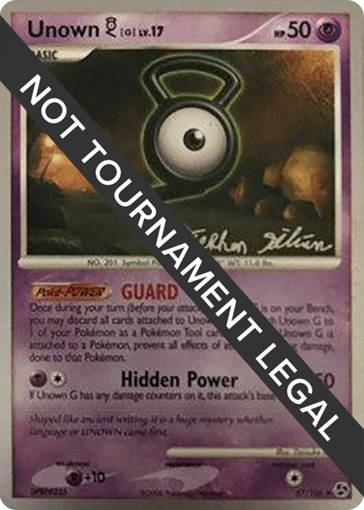 Image for Unown [G] - 2009 (Stephen Silvestro) (World Championship Decks) (57/106) - Pokemon