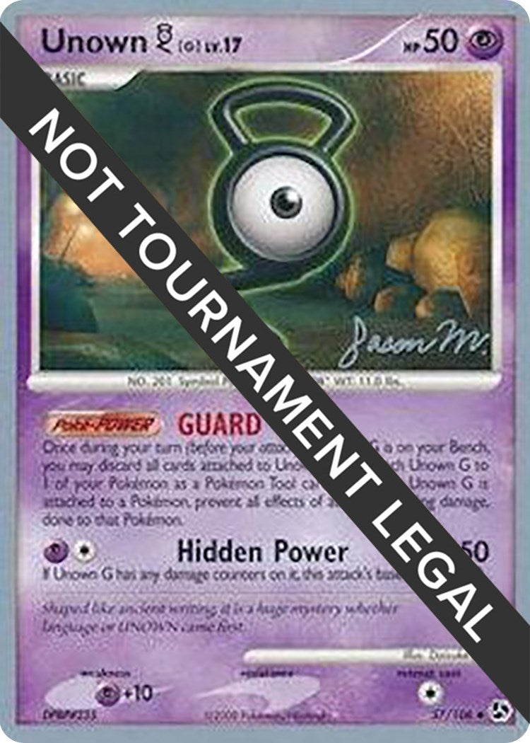 Image for Unown [G] - 2009 (Jason Martinez) (World Championship Decks) (57/106) - Pokemon