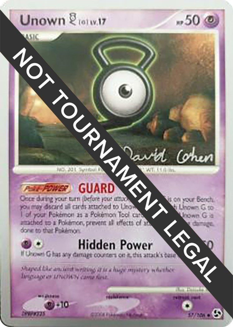 Image for Unown [G] - 2009 (David Cohen) (World Championship Decks) (57/106) - Pokemon