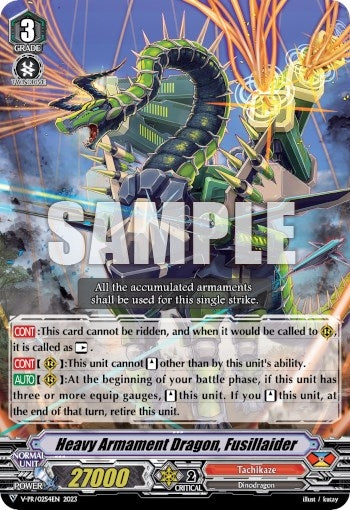 Image for Heavy Armament Dragon, Fusillaider (V Promo Cards) (V-PR/0254EN) - Cardfight Vanguard