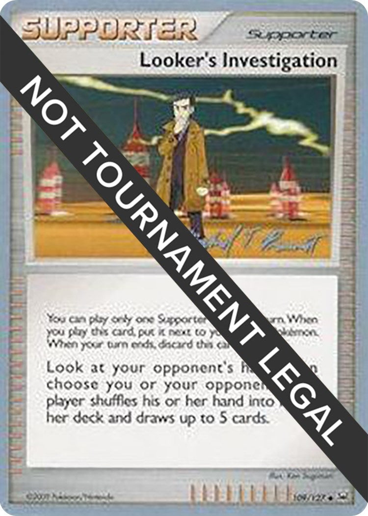 Image for Looker's Investigation - 2010 (Michael Pramawat) (World Championship Decks) (109/127) - Pokemon