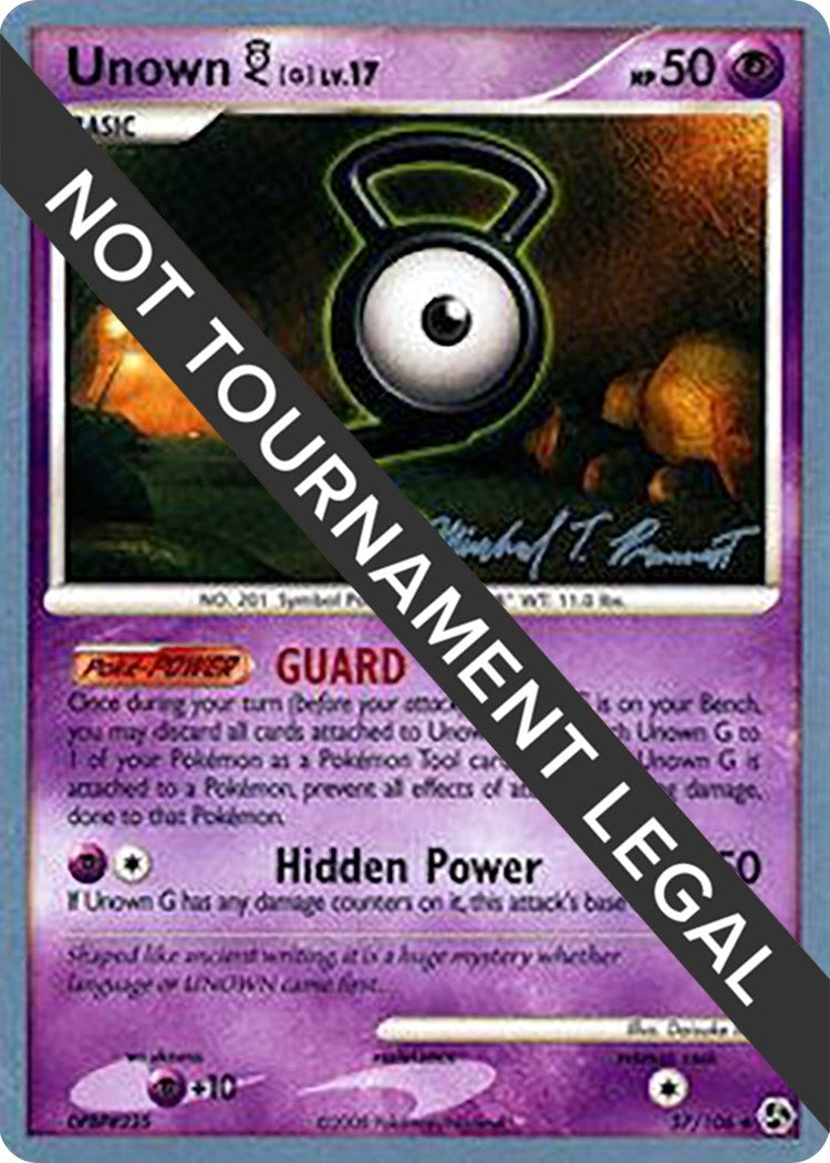 Image for Unown [G] - 2010 (Michael Pramawat) (World Championship Decks) (57/106) - Pokemon