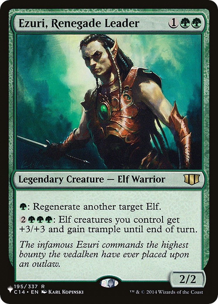 Image for Ezuri, Renegade Leader (The List Reprints) (195/337) - Magic: The Gathering