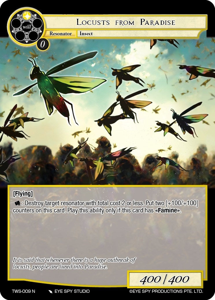 Image for Locusts from Paradise (The War of the Suns) (TWS-009 N) - Force of Will