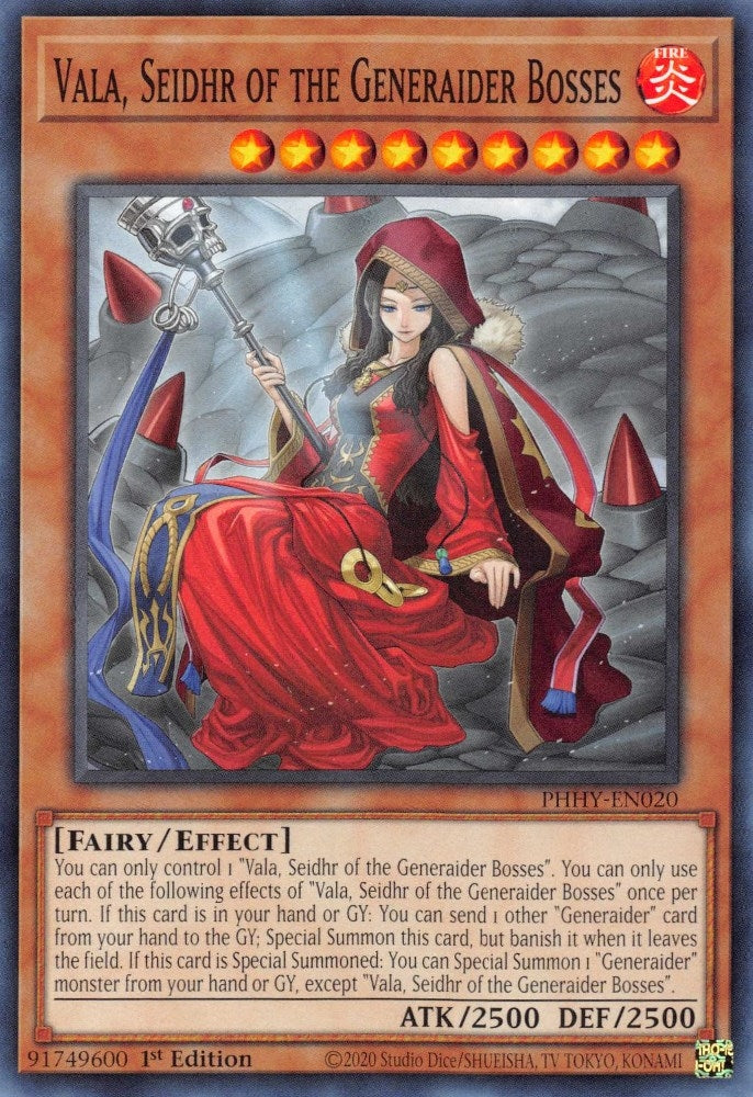 Image for Vala, Seidhr of the Generaider Bosses (Photon Hypernova) (PHHY-EN020) - YuGiOh