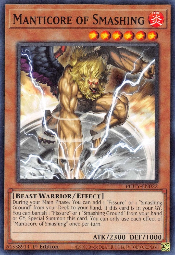 Image for Manticore of Smashing (Photon Hypernova) (PHHY-EN022) - YuGiOh