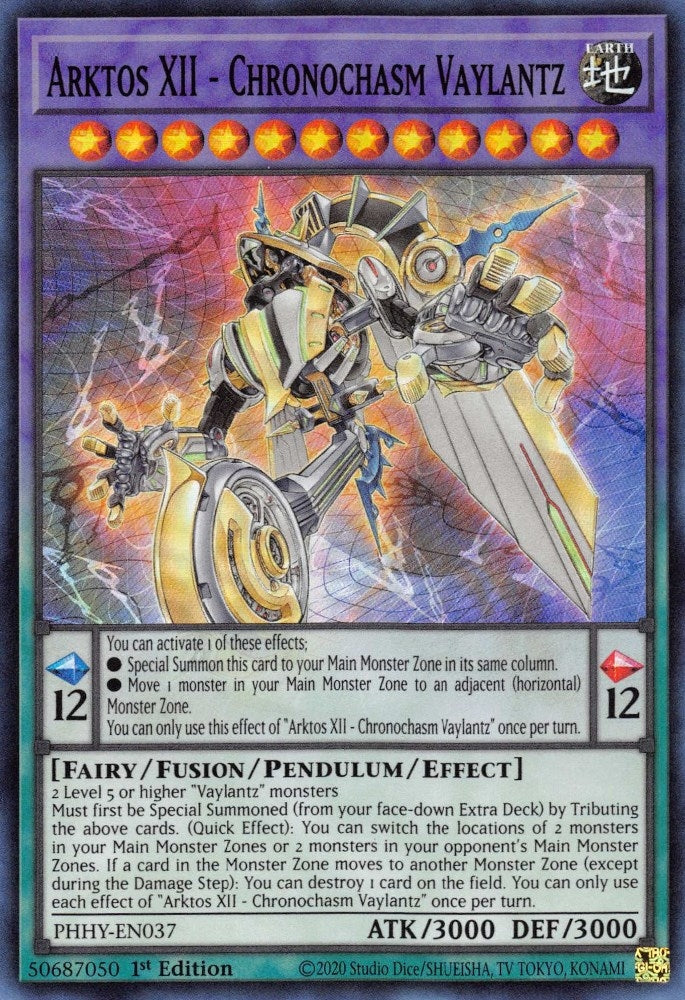 Image for Arktos XII - Chronochasm Vaylantz (Photon Hypernova) (PHHY-EN037) - YuGiOh