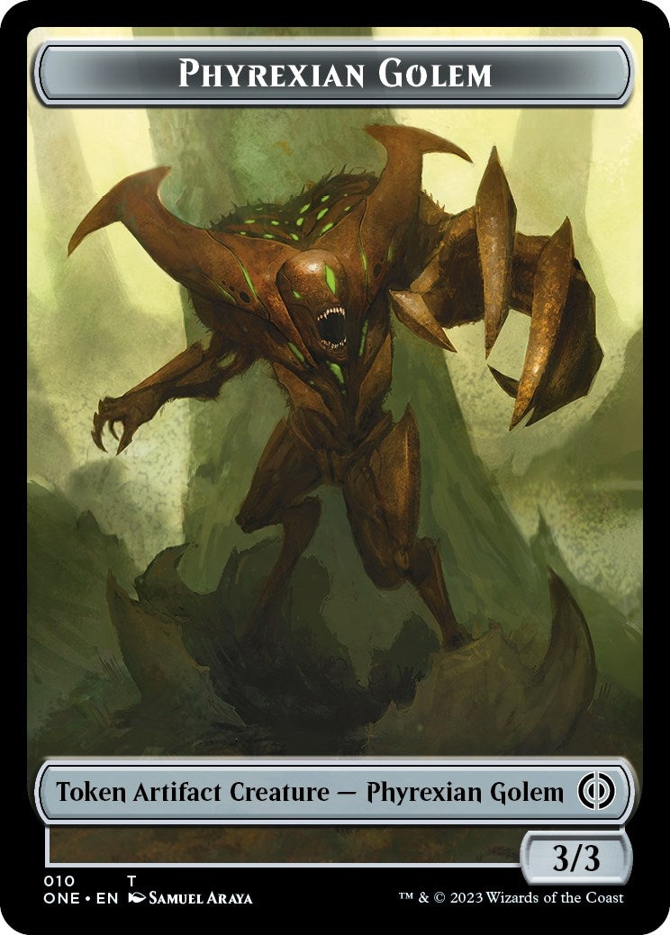Image for Phyrexian Golem Token (Phyrexia: All Will Be One) (10) - Magic: The Gathering
