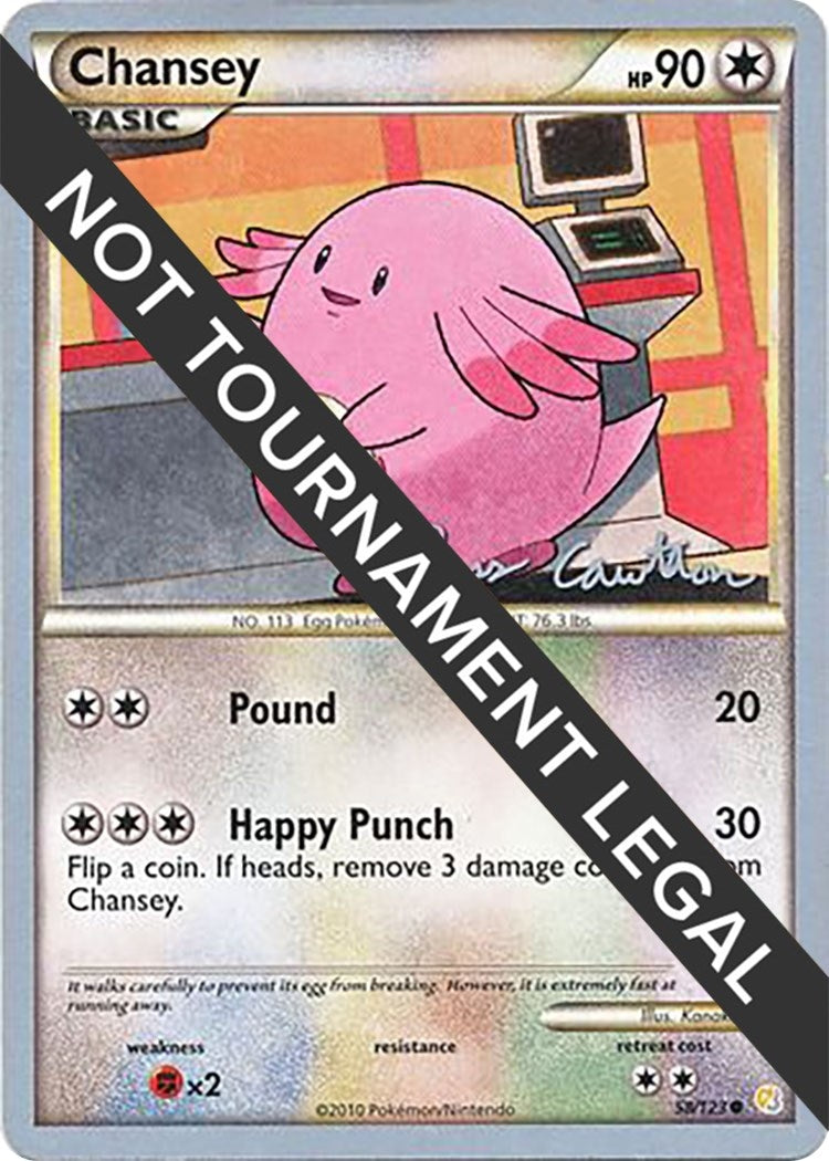 Image for Chansey - 2011 (Ross Cawthon) (World Championship Decks) (58/123) - Pokemon
