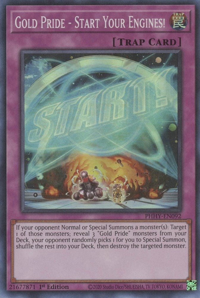 Image for Gold Pride - Start Your Engines! (Photon Hypernova) (PHHY-EN092) - YuGiOh