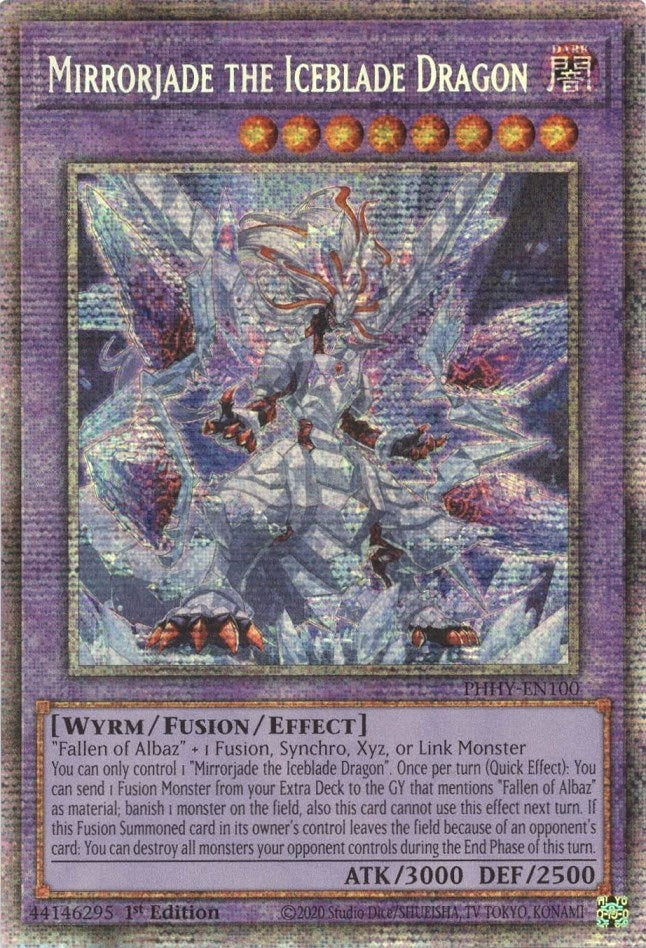 Image for Mirrorjade the Iceblade Dragon (Starlight Rare) (Photon Hypernova) (PHHY-EN100) - YuGiOh