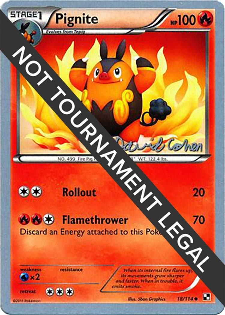 Image for Pignite - 2011 (David Cohen) (World Championship Decks) (18/114) - Pokemon