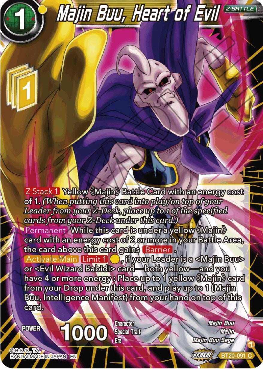 Image for Majin Buu, Heart of Evil (Power Absorbed) (BT20-091) - Dragon Ball Super: Masters