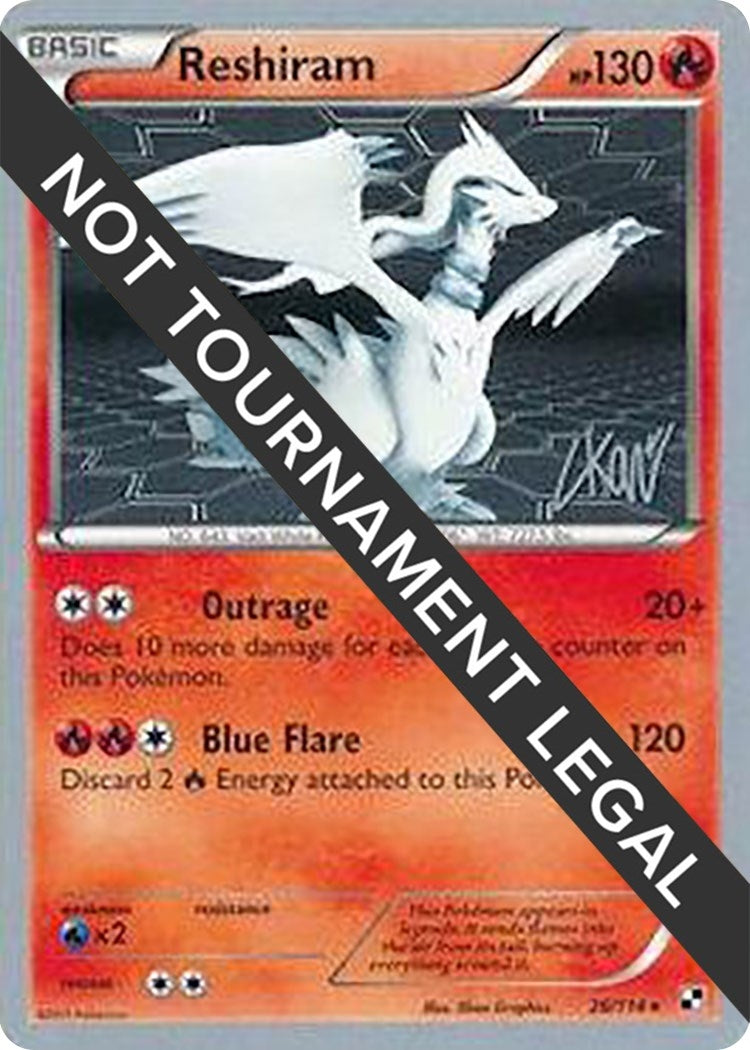 Image for Reshiram - 2011 (Christopher Kan) (World Championship Decks) (26/114) - Pokemon