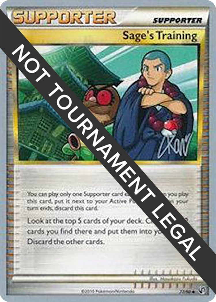 Image for Sage's Training - 2011 (Christopher Kan) (World Championship Decks) (77/90) - Pokemon