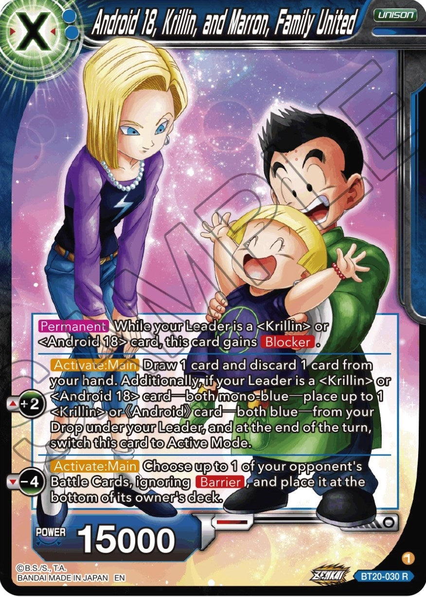 Image for Android 18, Krillin, and Maron, Family United (Power Absorbed) (BT20-030) - Dragon Ball Super: Masters