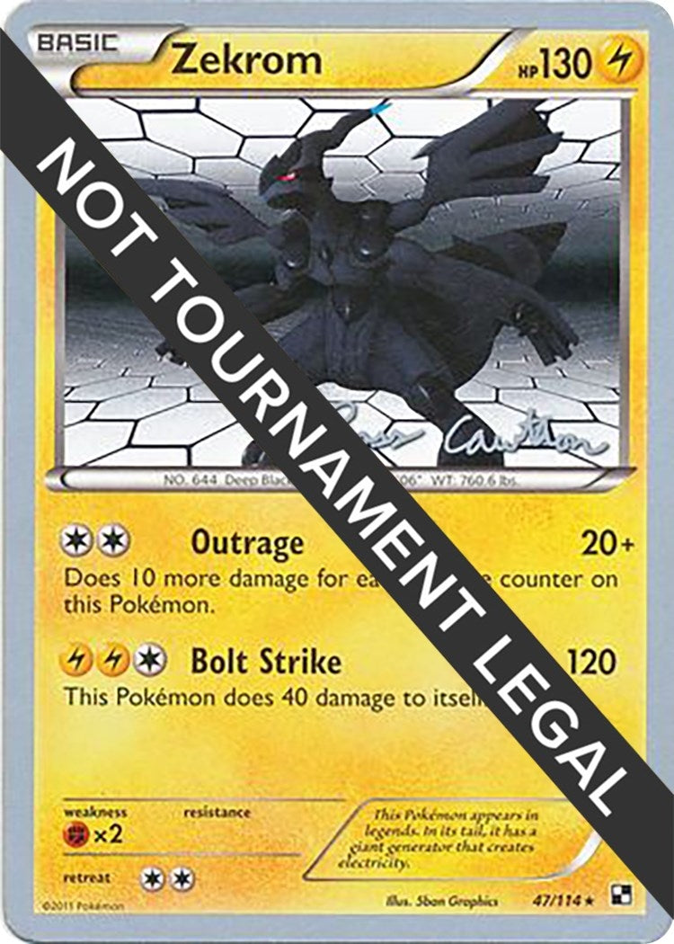 Image for Zekrom - 2011 (Ross Cawthon) (World Championship Decks) (47/114) - Pokemon
