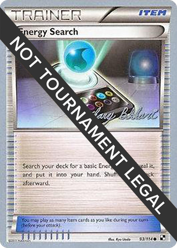 Image for Energy Search - 2012 (Zachary Bokhari) (World Championship Decks) (93/114) - Pokemon