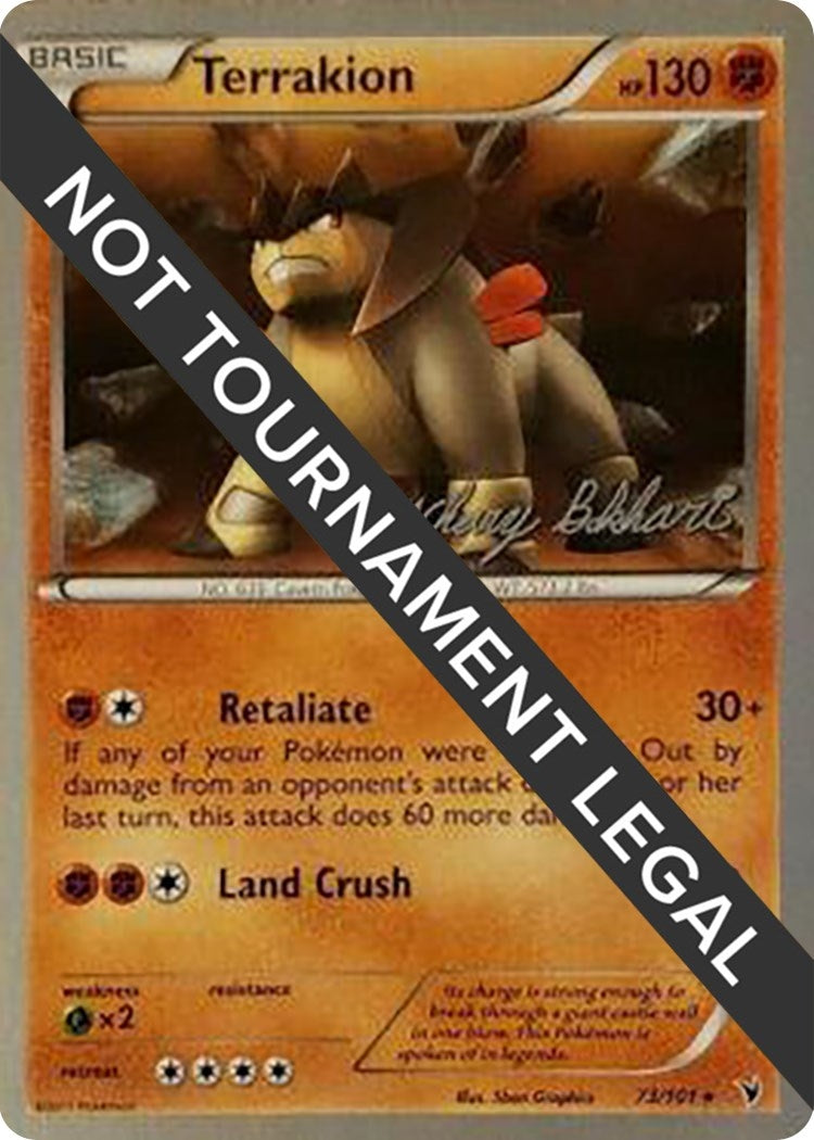 Image for Terrakion - 2012 (Zachary Bokhari) (World Championship Decks) (73/101) - Pokemon