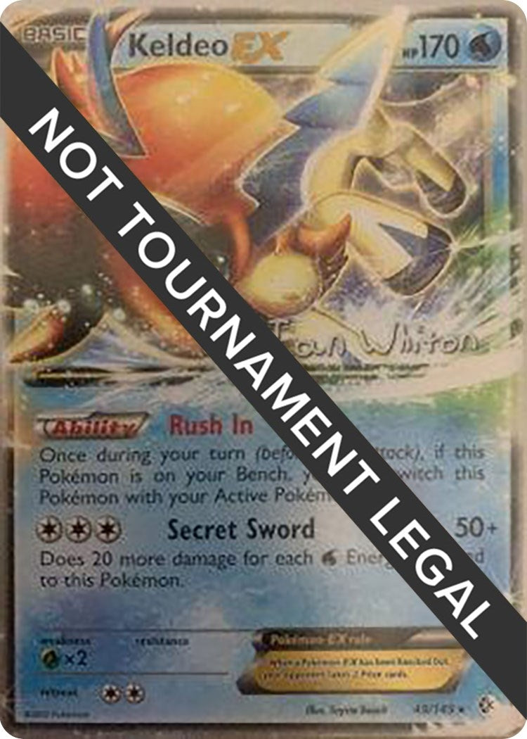 Image for Keldeo EX - 2013 (Ian Whiton) (World Championship Decks) (49/149) - Pokemon