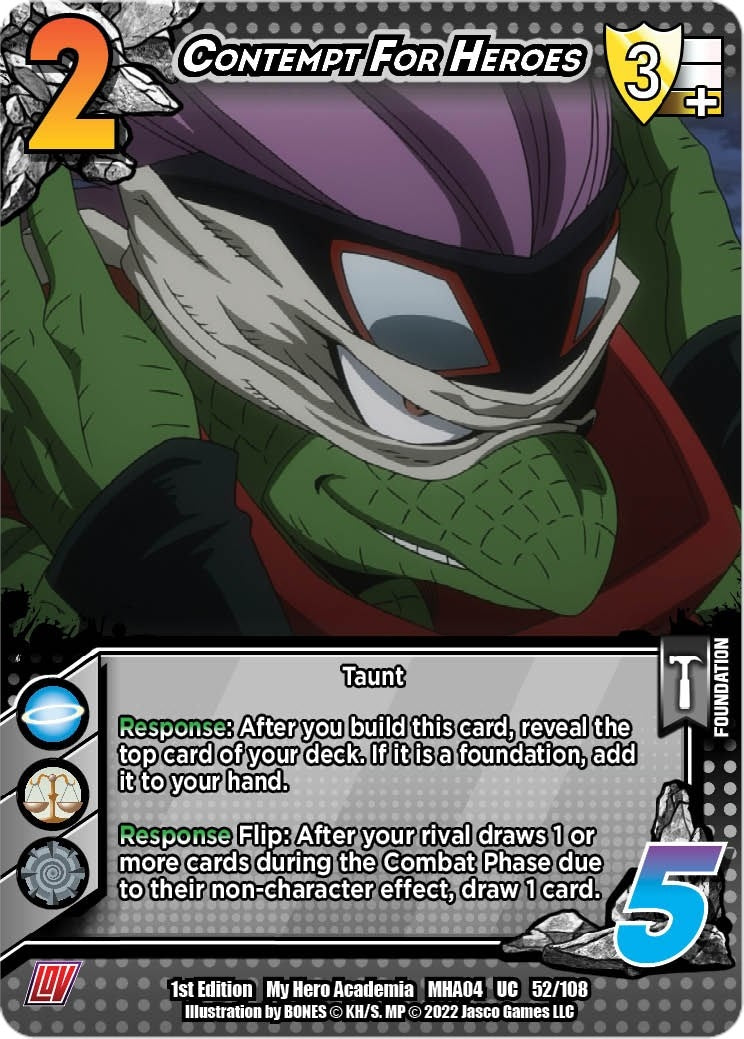 Image for Contempt For Heroes (UniVersus: My Hero Academia: League of Villains) (052/108) - UniVersus