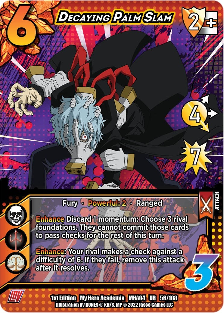 Image for Decaying Palm Slam (UniVersus: My Hero Academia: League of Villains) (056/108) - UniVersus