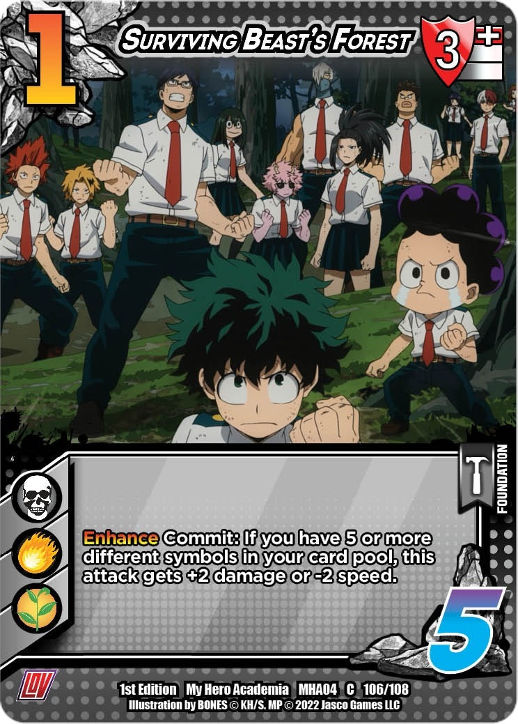Image for Surviving Beast's Forest (UniVersus: My Hero Academia: League of Villains) (106/108) - UniVersus