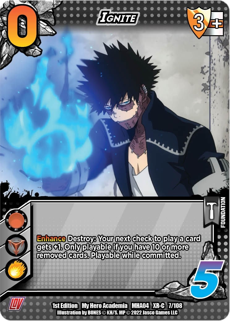 Image for Ignite (XR) (UniVersus: My Hero Academia: League of Villains) (007/108) - UniVersus