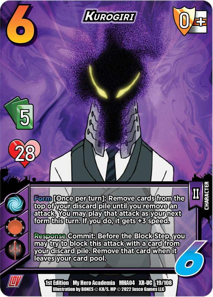 Image for Kurogiri (XR) (UniVersus: My Hero Academia: League of Villains) (019/108) - UniVersus