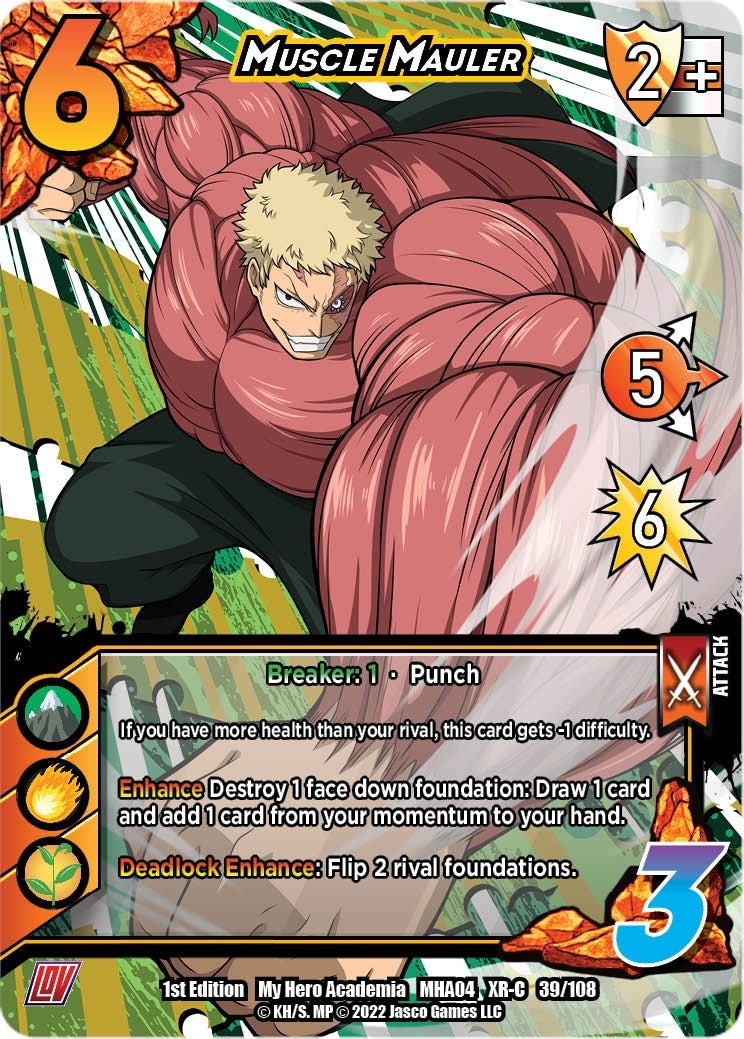 Image for Muscle Mauler (XR) (UniVersus: My Hero Academia: League of Villains) (039/108) - UniVersus