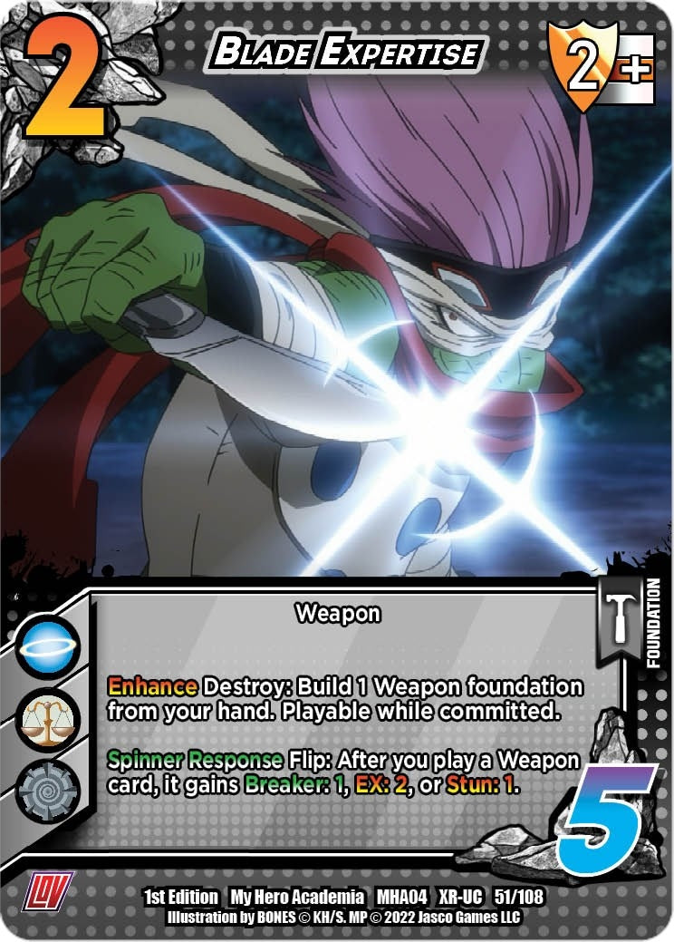 Image for Blade Expertise (XR) (UniVersus: My Hero Academia: League of Villains) (051/108) - UniVersus