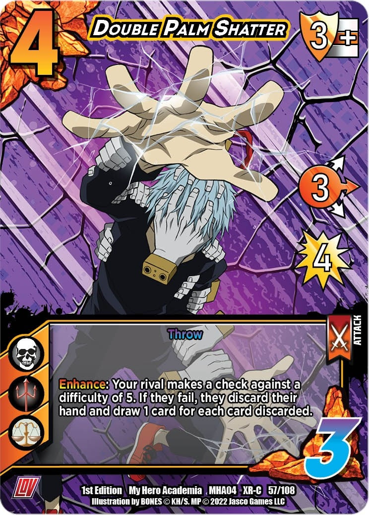 Image for Double Palm Shatter (XR) (UniVersus: My Hero Academia: League of Villains) (057/108) - UniVersus