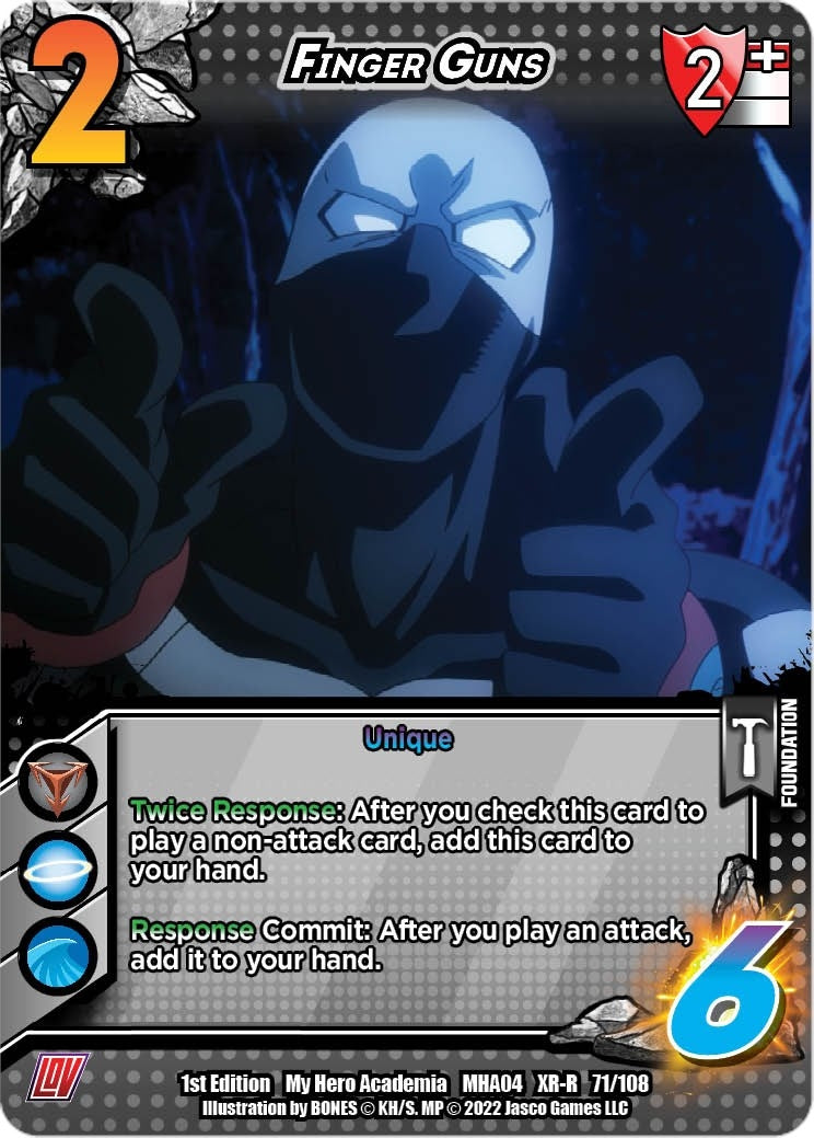 Image for Finger Guns (XR) (UniVersus: My Hero Academia: League of Villains) (071/108) - UniVersus
