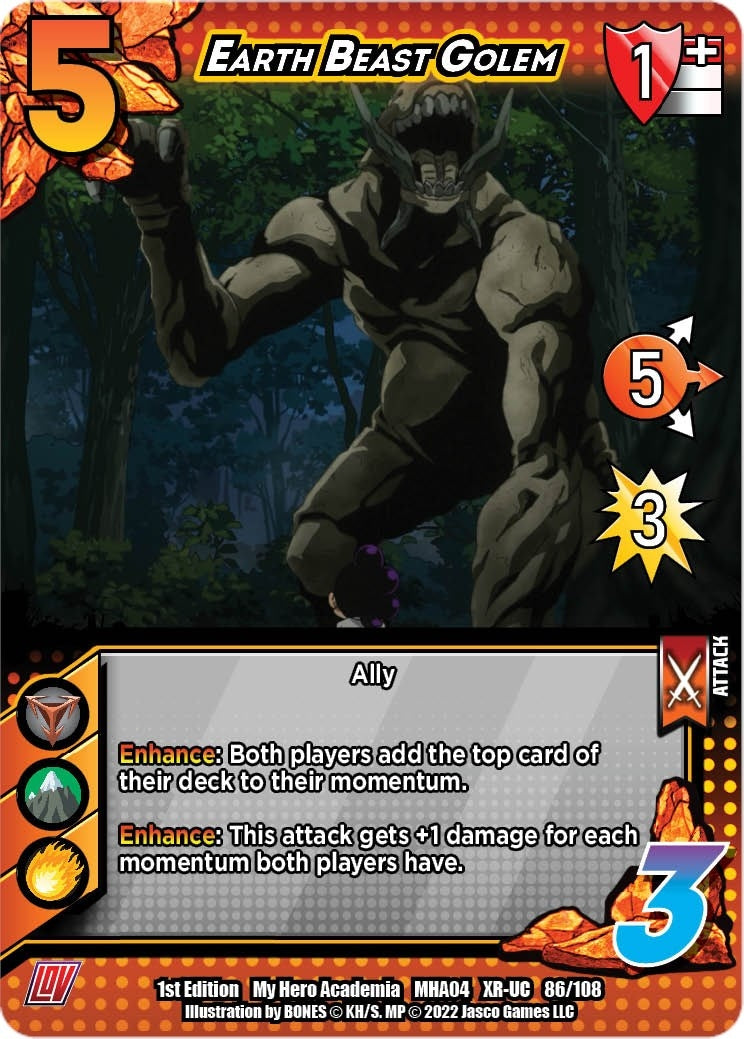 Image for Earth Beast Golem (XR) (UniVersus: My Hero Academia: League of Villains) (086/108) - UniVersus