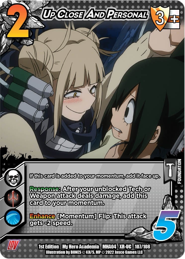 Image for Up Close And Personal (XR) (UniVersus: My Hero Academia: League of Villains) (107/108) - UniVersus
