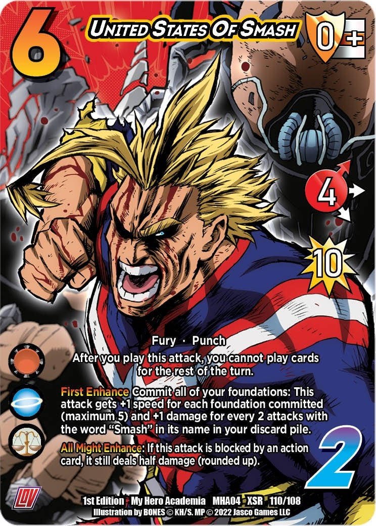 Image for United States of Smash (XR) (UniVersus: My Hero Academia: League of Villains) (110/108) - UniVersus