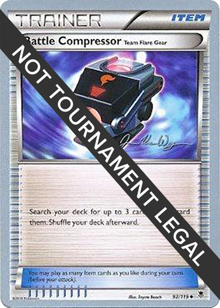 Image for Battle Compressor (Team Flare Gear) - 2015 (Jacob Van Wagner) (World Championship Decks) (92/119) - Pokemon
