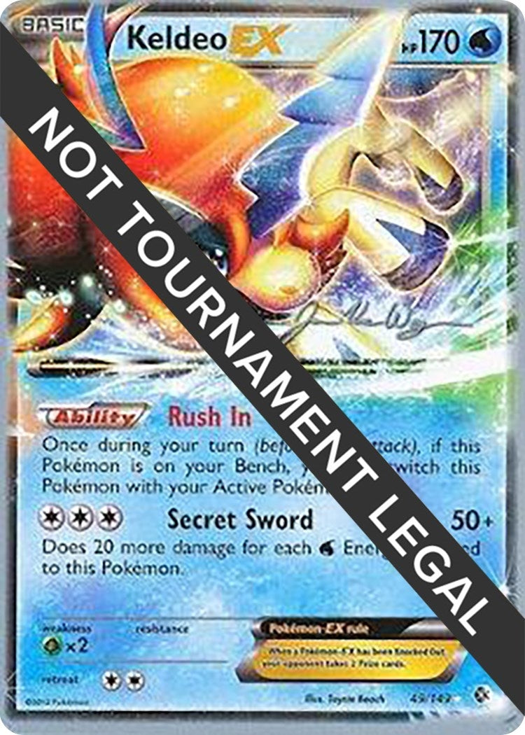 Image for Keldeo EX - 2015 (Jacob Van Wagner) (World Championship Decks) (49/149) - Pokemon