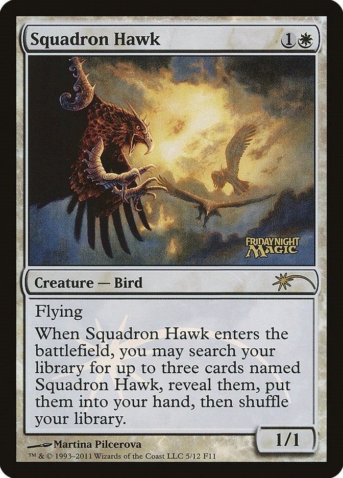 Image for Squadron Hawk (FNM Promos) (5) - Magic: The Gathering