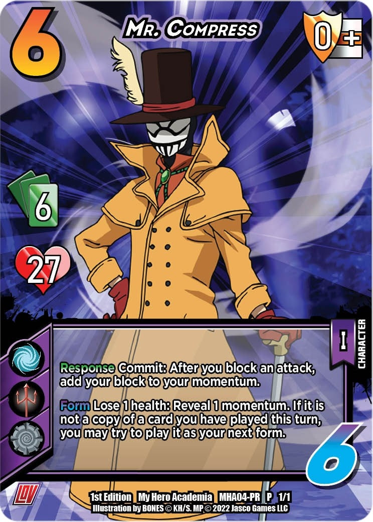 Image for Mr. Compress (League of Villains Pre-Release) (UniVersus: My Hero Academia Promo Cards) (MHA04-PR P 1/1) - UniVersus