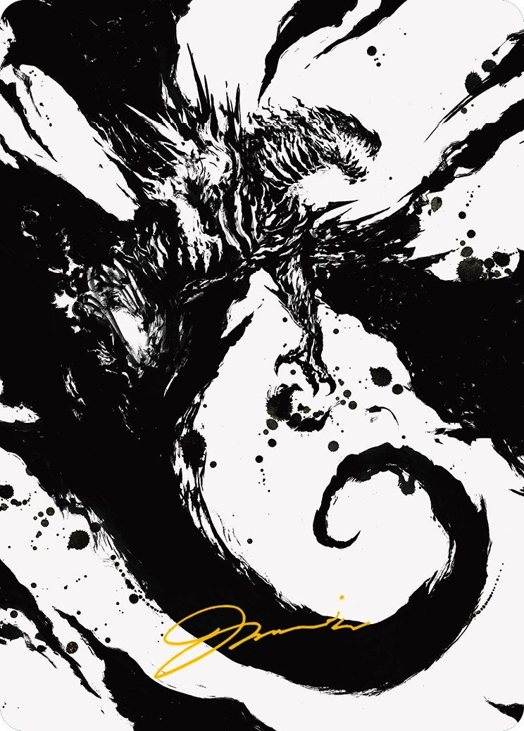 Image for Capricious Hellraiser Art Card (Gold-Stamped Signature) (Art Series: Phyrexia: All Will Be One) (73) - Magic: The Gathering