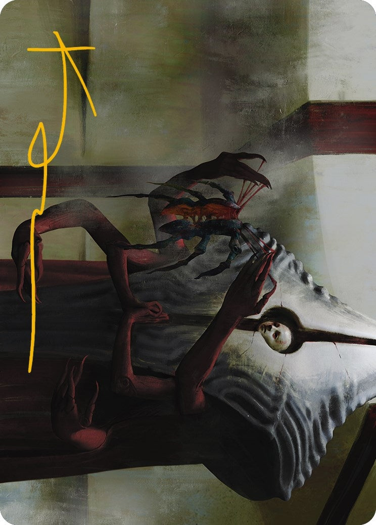 Image for Vivisection Evangelist Art Card (Gold-Stamped Signature) (Art Series: Phyrexia: All Will Be One) (54) - Magic: The Gathering