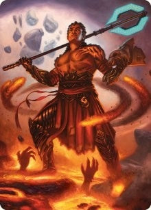 Image for Koth, Fire of Resistance Art Card (Art Series: Phyrexia: All Will Be One) (31) - Magic: The Gathering